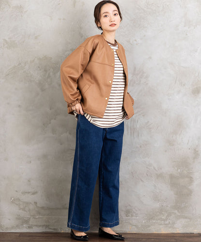 FONTLAB マシュマロレザーライクブルゾン