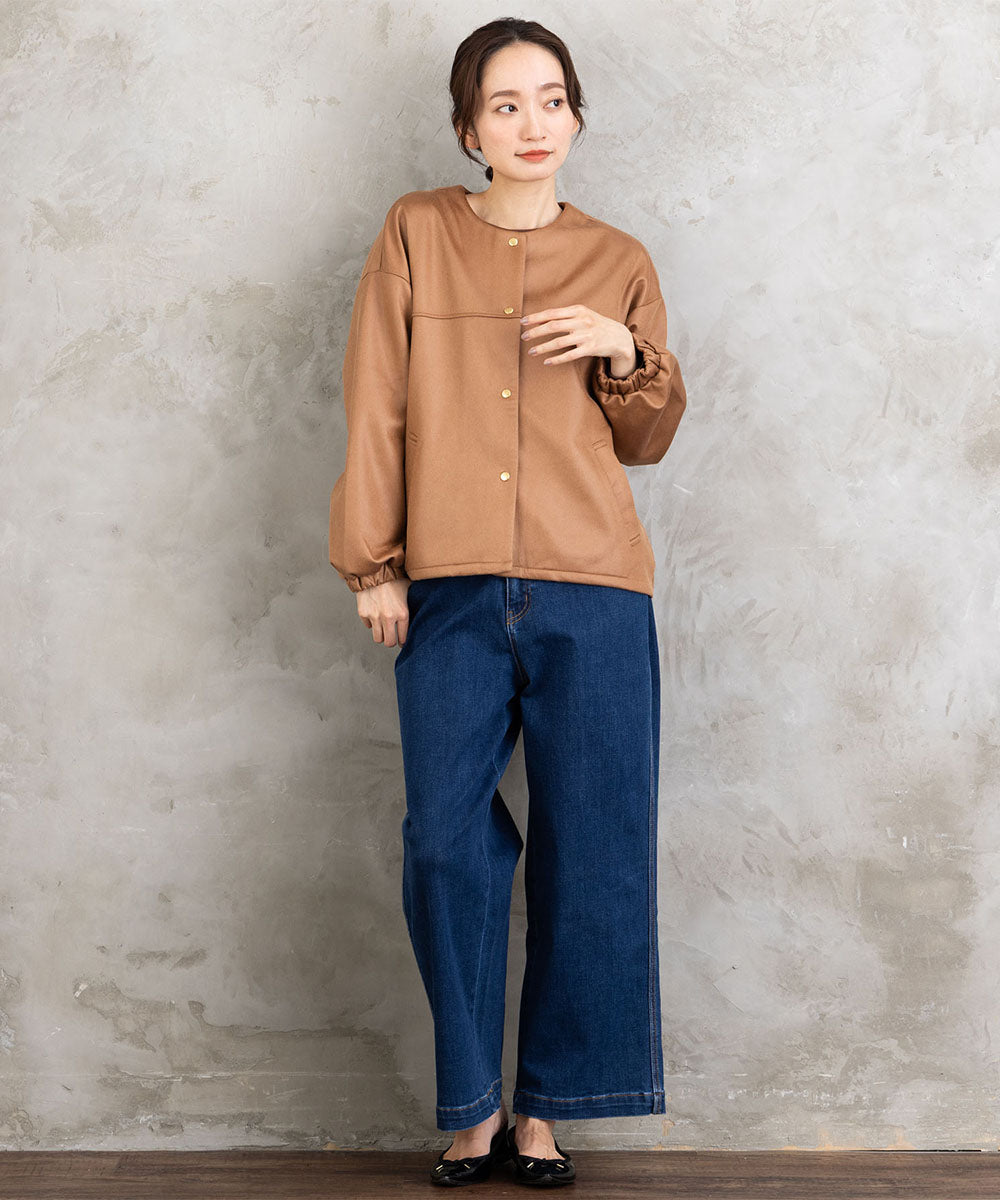 FONTLAB マシュマロレザーライクブルゾン