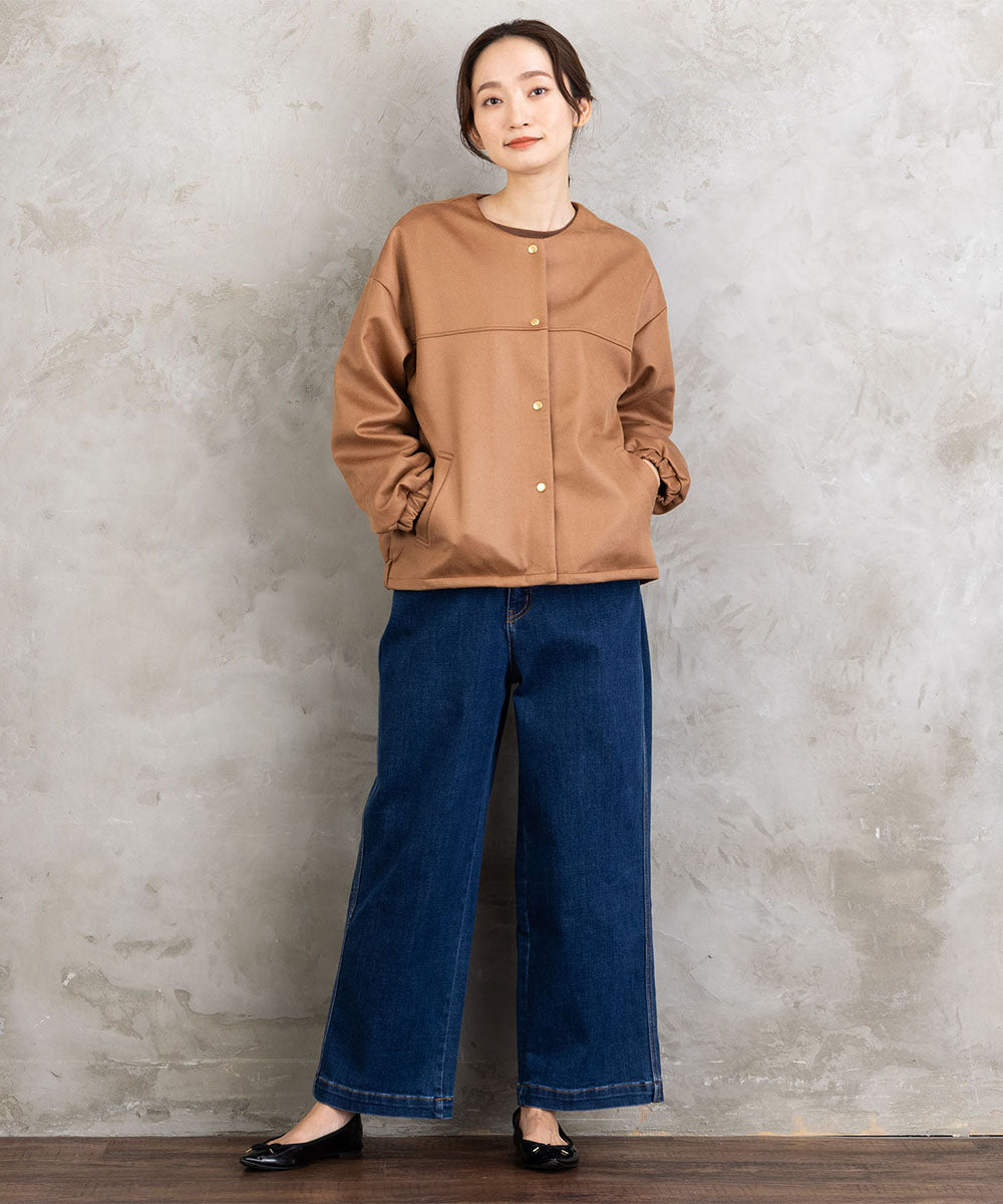 FONTLAB マシュマロレザーライクブルゾン