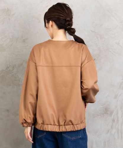 FONTLAB マシュマロレザーライクブルゾン