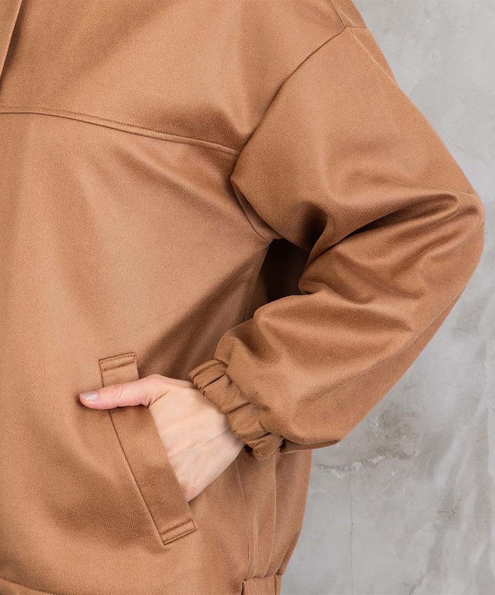 FONTLAB マシュマロレザーライクブルゾン