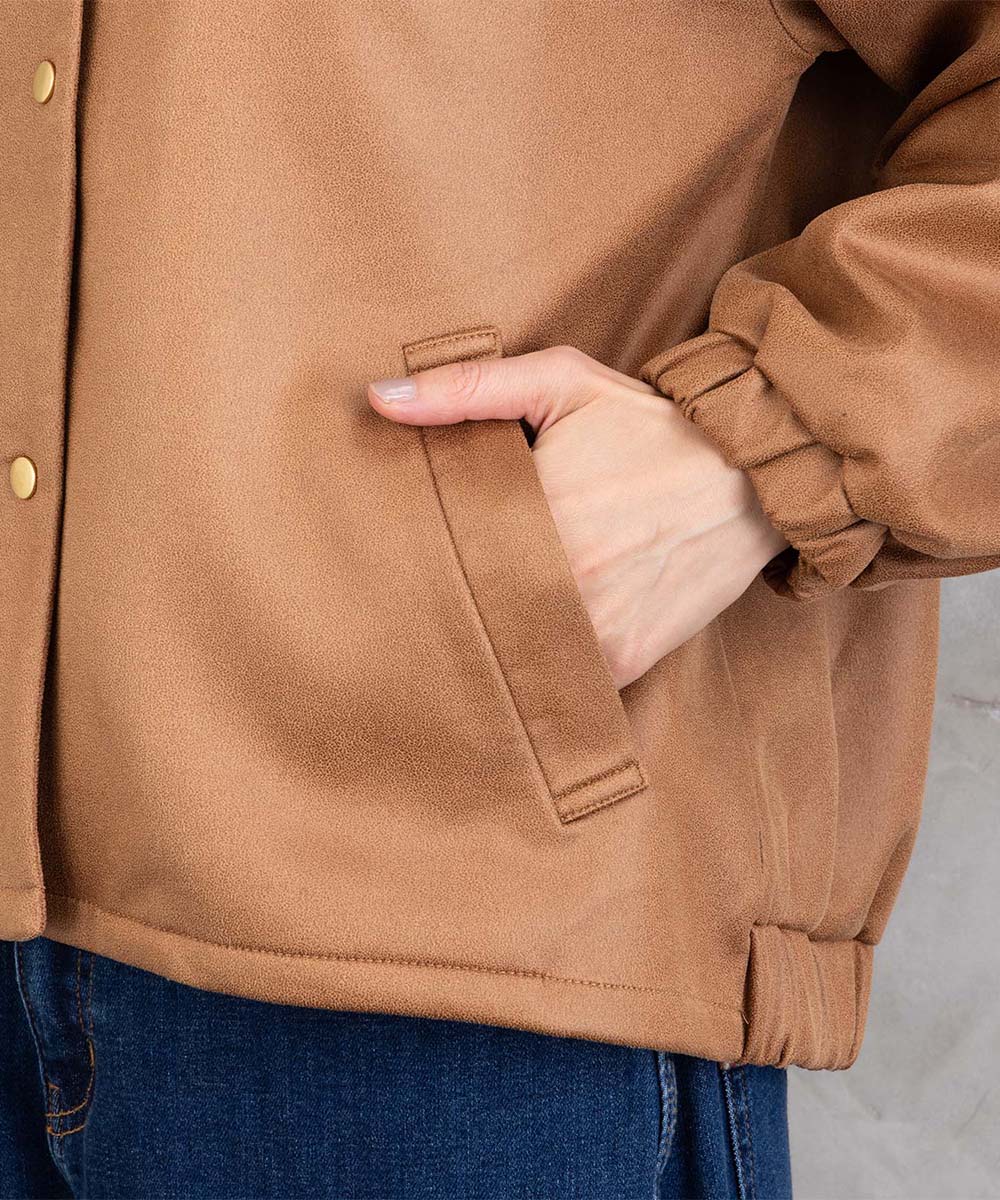 FONTLAB マシュマロレザーライクブルゾン