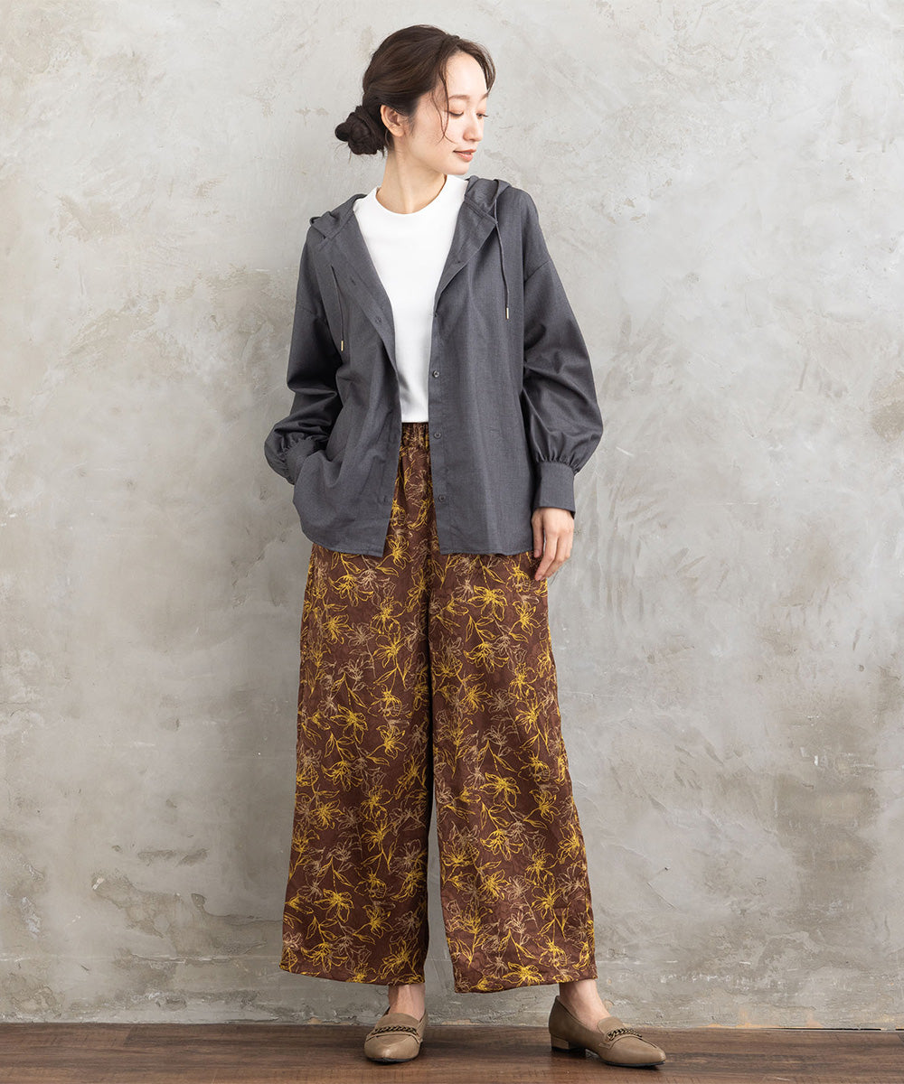 21号(6L～) FONTLAB ウールライクフーディーブルゾン