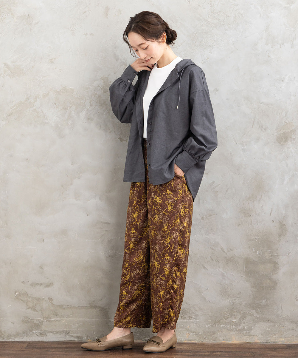 21号(6L～) FONTLAB ウールライクフーディーブルゾン