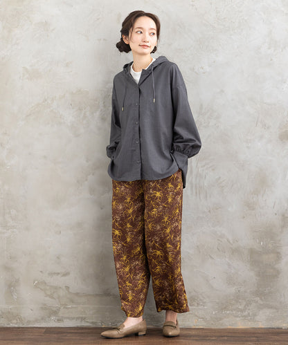 FONTLAB ウールライクフーディーブラウスブルゾン