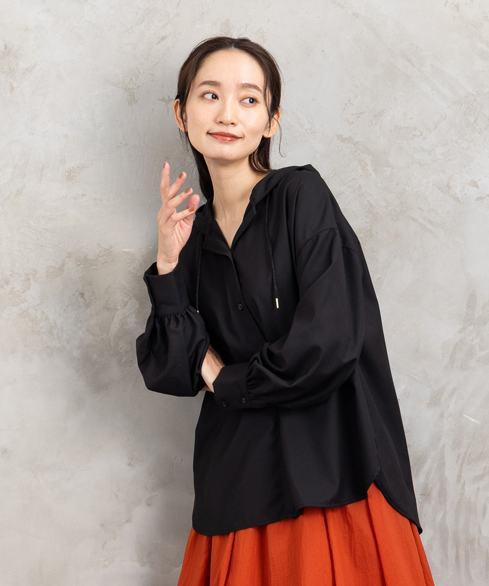 21号(6L～) FONTLAB ウールライクフーディーブルゾン