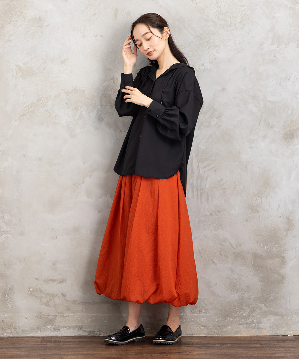 21号(6L～) FONTLAB ウールライクフーディーブルゾン