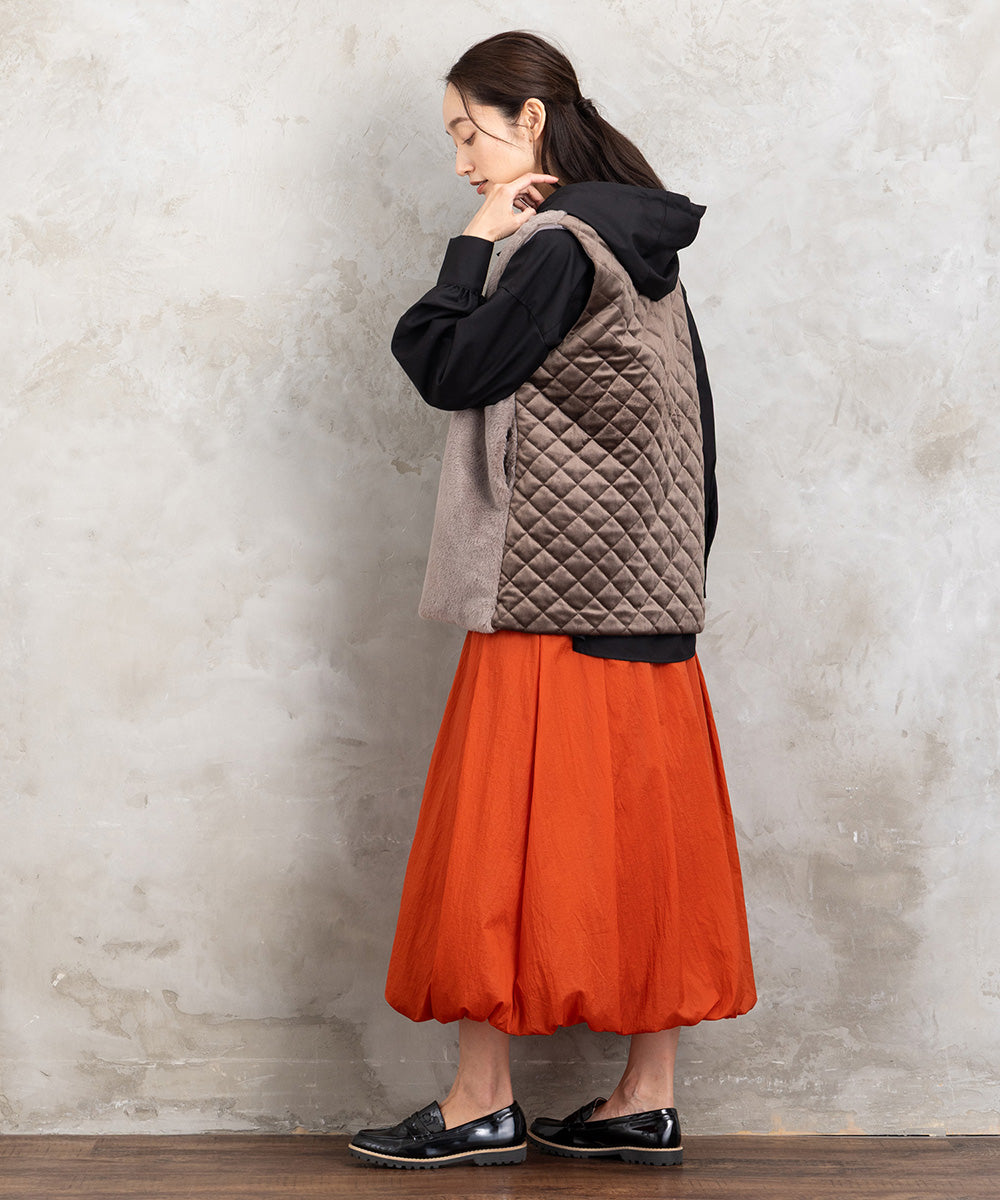 21号(6L～) FONTLAB ウールライクフーディーブルゾン