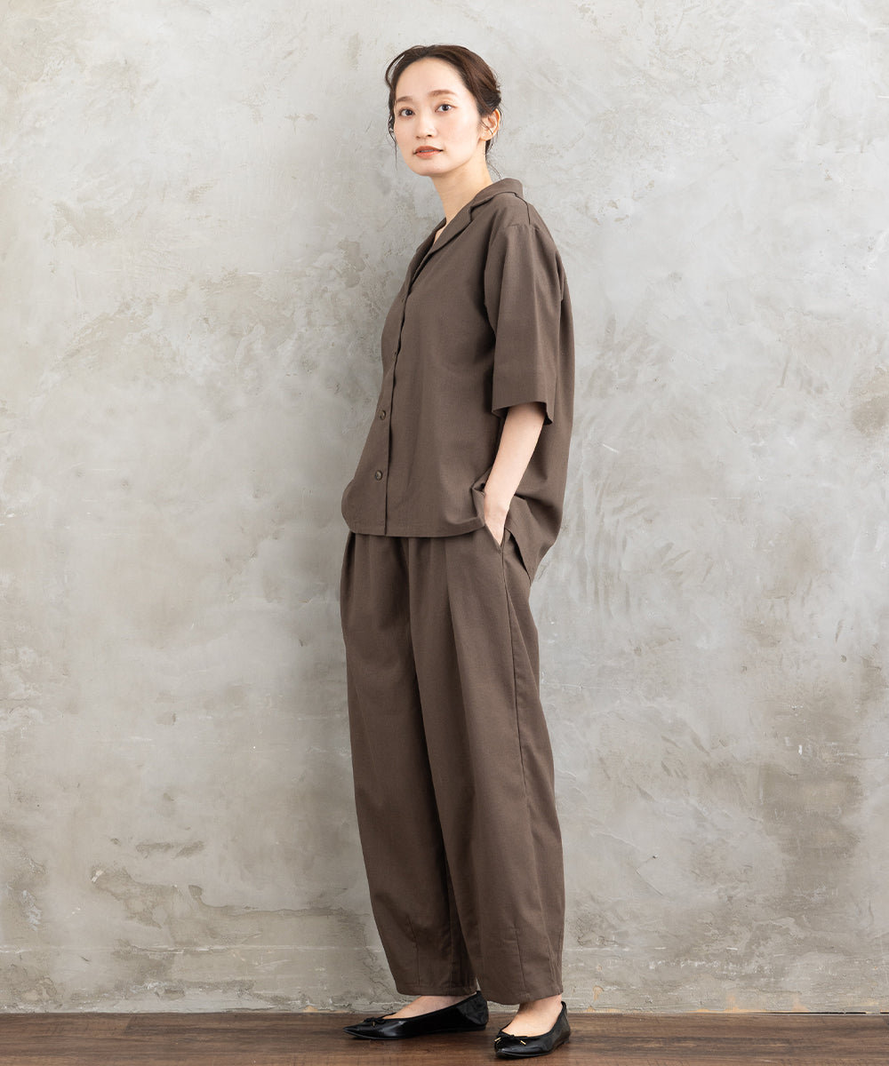 21号(6L～) FONTLAB リネンブレンドハーフスリーブジャケット