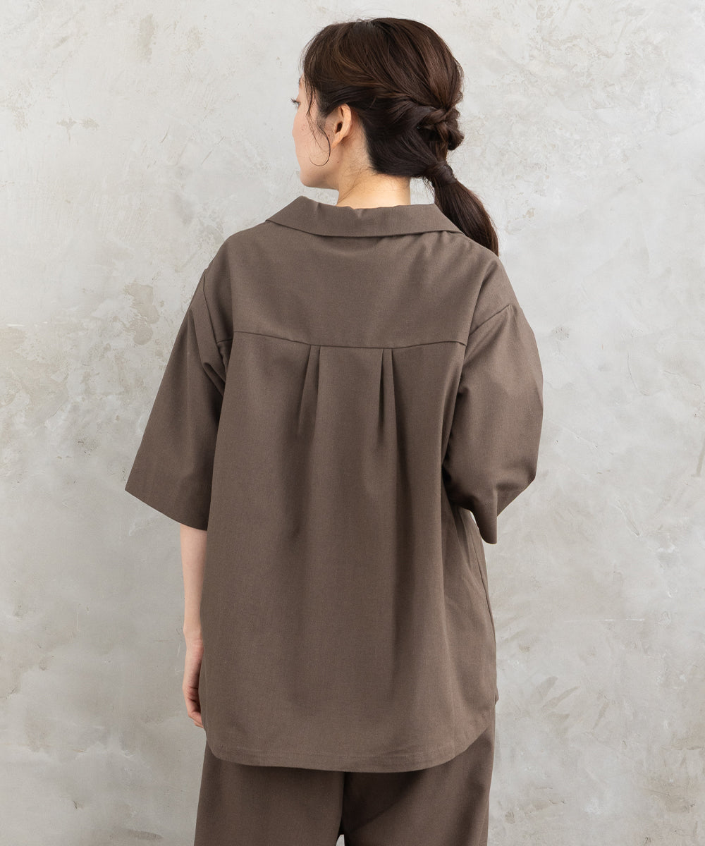 21号(6L～) FONTLAB リネンブレンドハーフスリーブジャケット