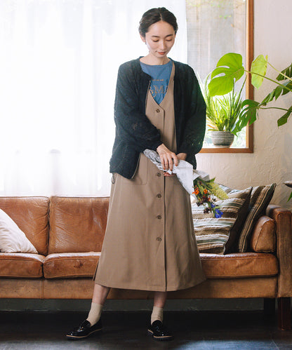 21号(6L～) FONTLAB フラワージャガードシアーブルゾン