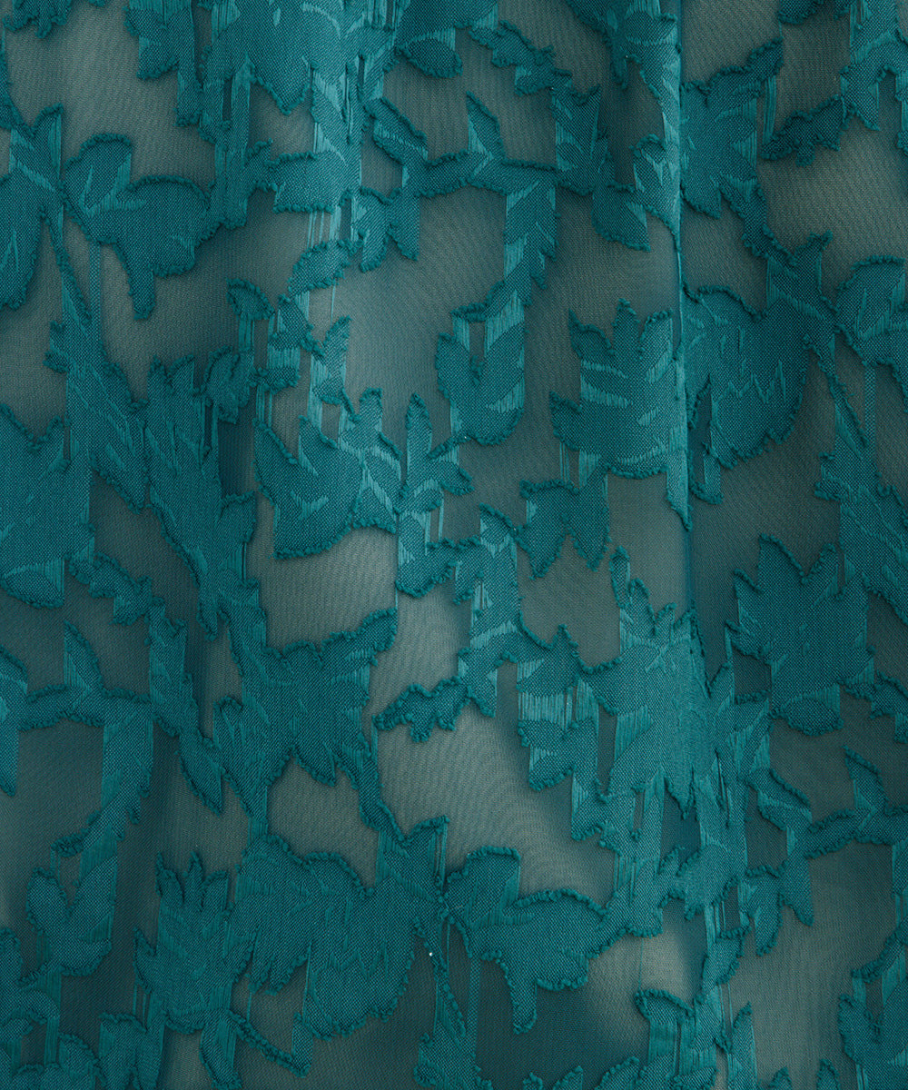 21号(6L～) FONTLAB フラワージャガードシアーブルゾン