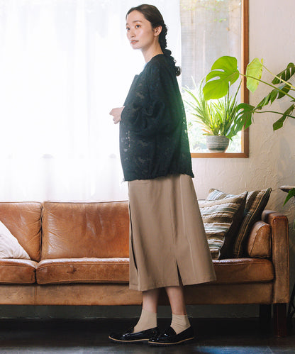 21号(6L～) FONTLAB フラワージャガードシアーブルゾン