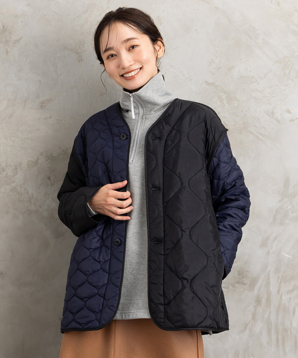 FONTLAB キルティングMIXブルゾン