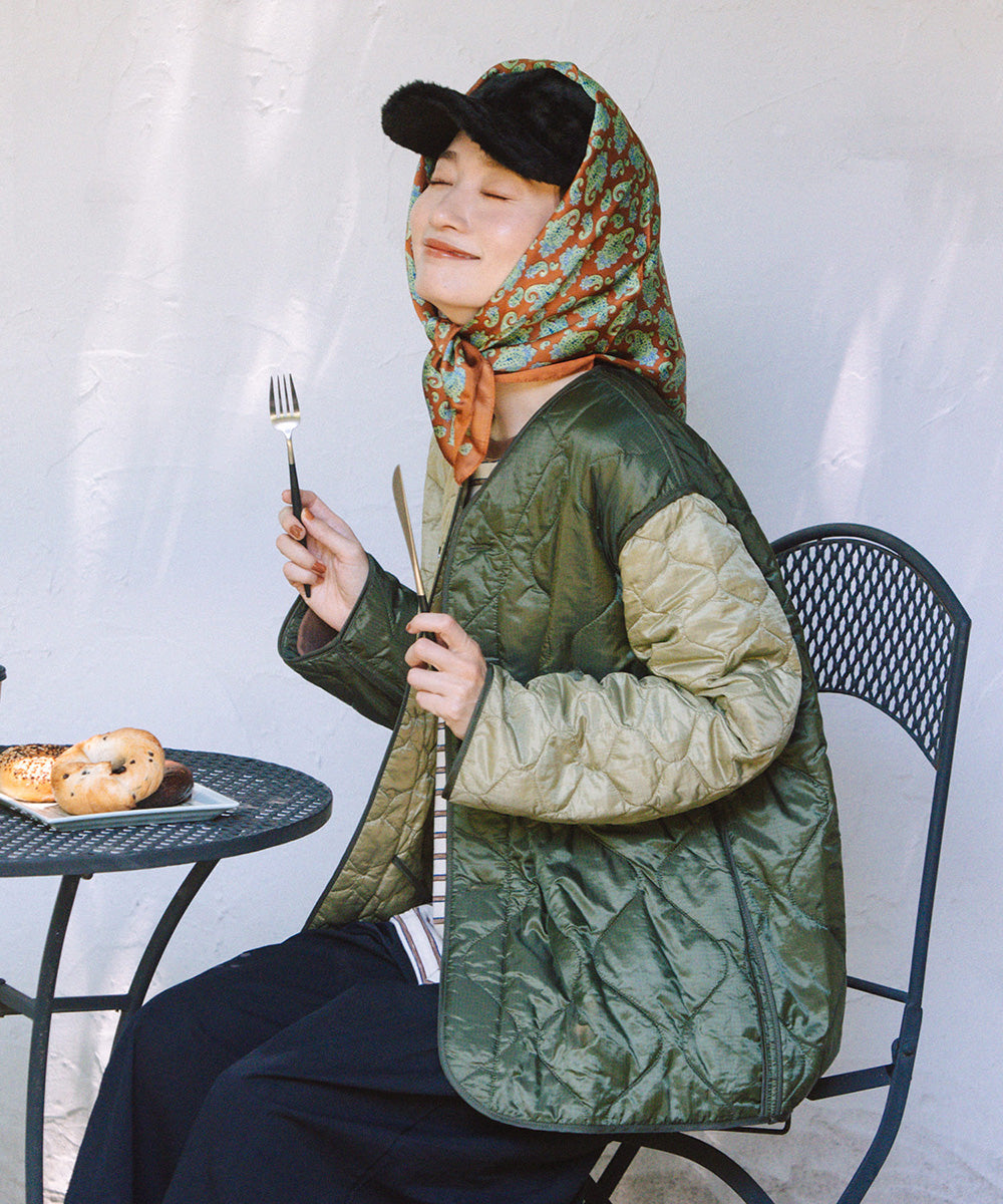 大きいサイズ レディース キルティング ブルゾン アウター｜sabstreet my standard(サブストリートマイスタンダード)