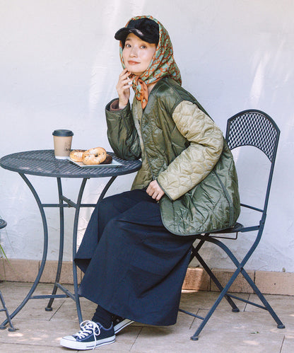 21号(6L～) FONTLAB キルティングMIXブルゾン