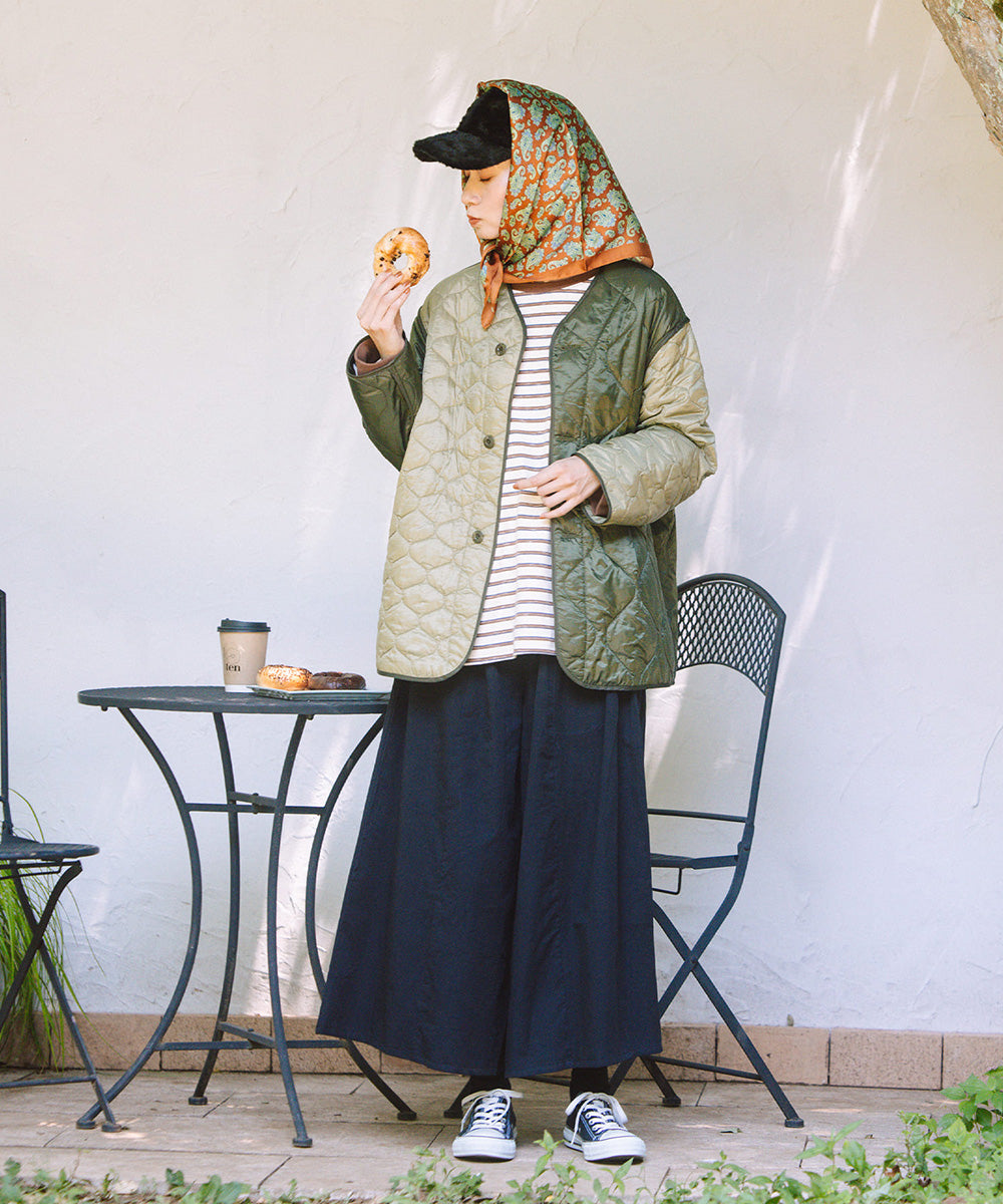 FONTLAB キルティングMIXブルゾン