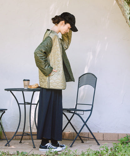 21号(6L～) FONTLAB キルティングMIXブルゾン