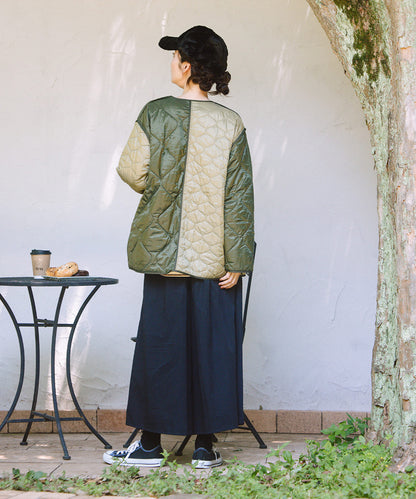 21号(6L～) FONTLAB キルティングMIXブルゾン