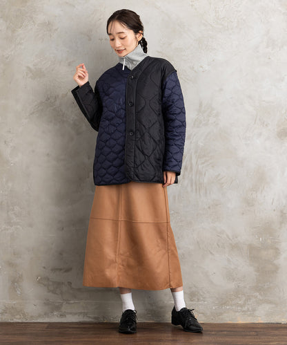 FONTLAB キルティングMIXブルゾン