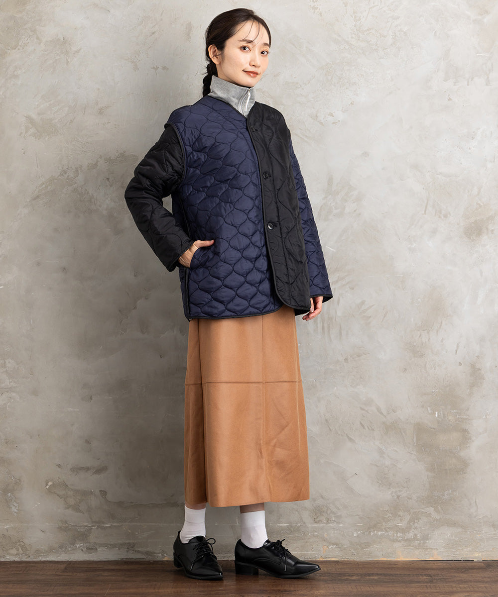 21号(6L～) FONTLAB キルティングMIXブルゾン