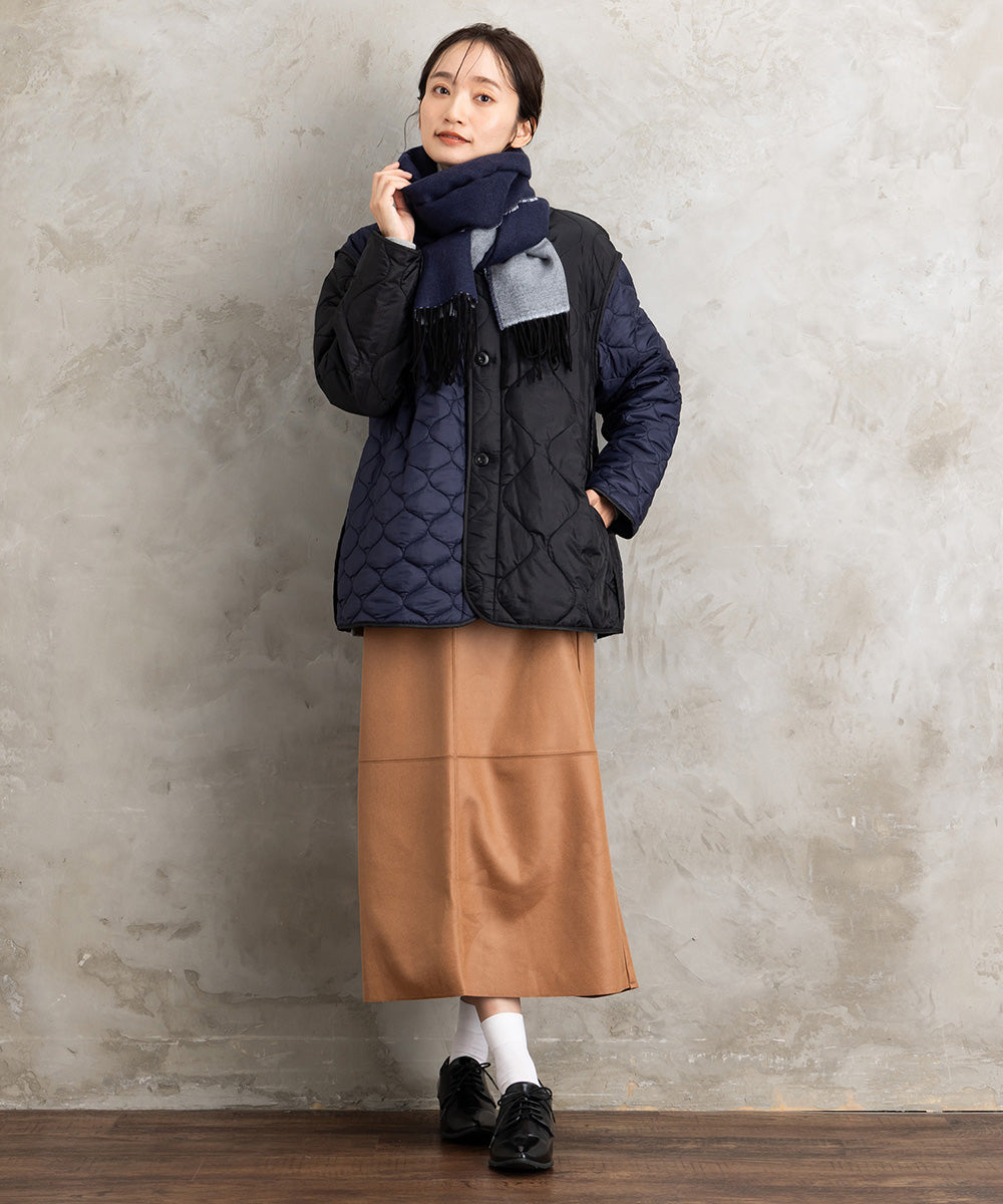 21号(6L～) FONTLAB キルティングMIXブルゾン