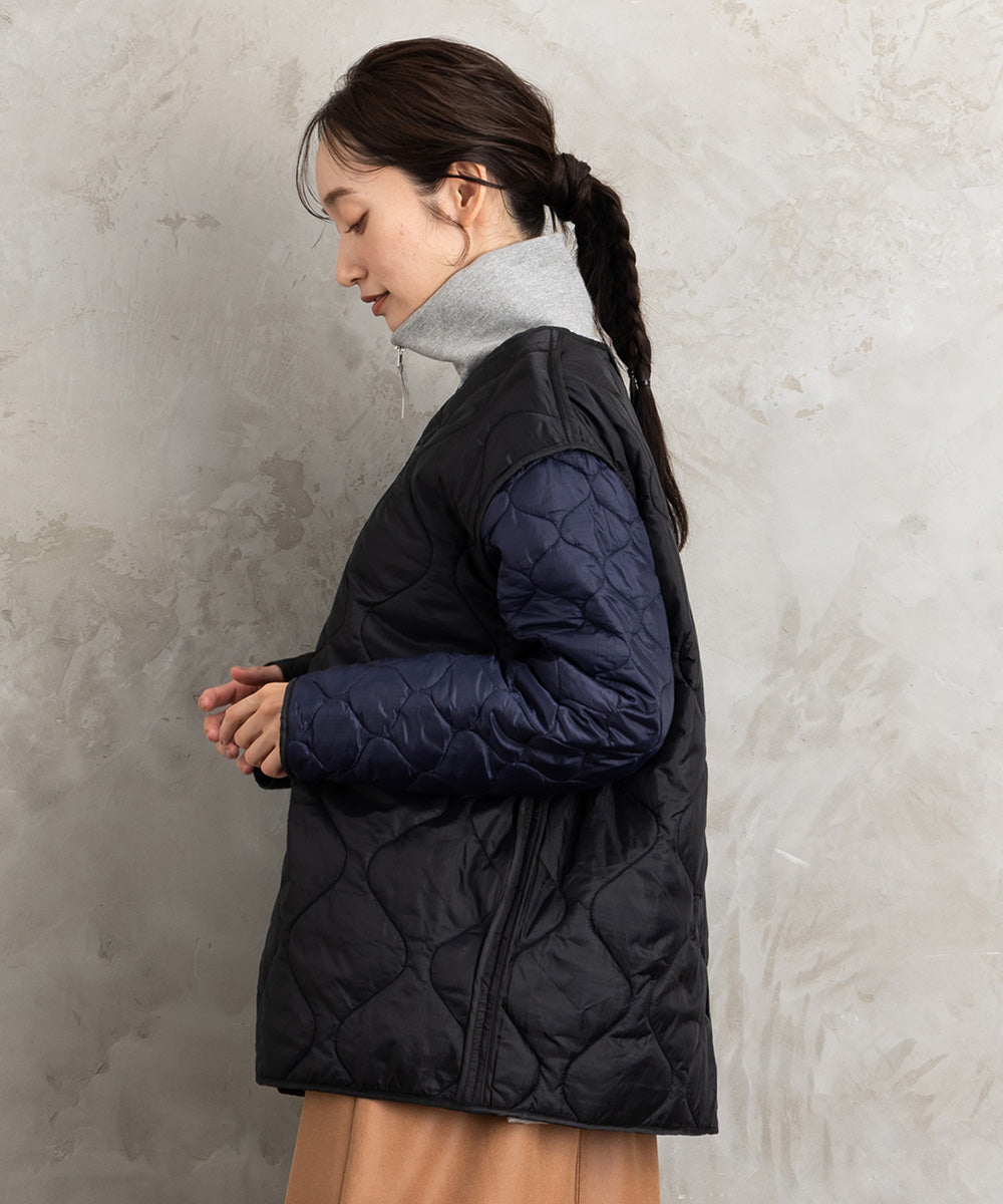 21号(6L～) FONTLAB キルティングMIXブルゾン