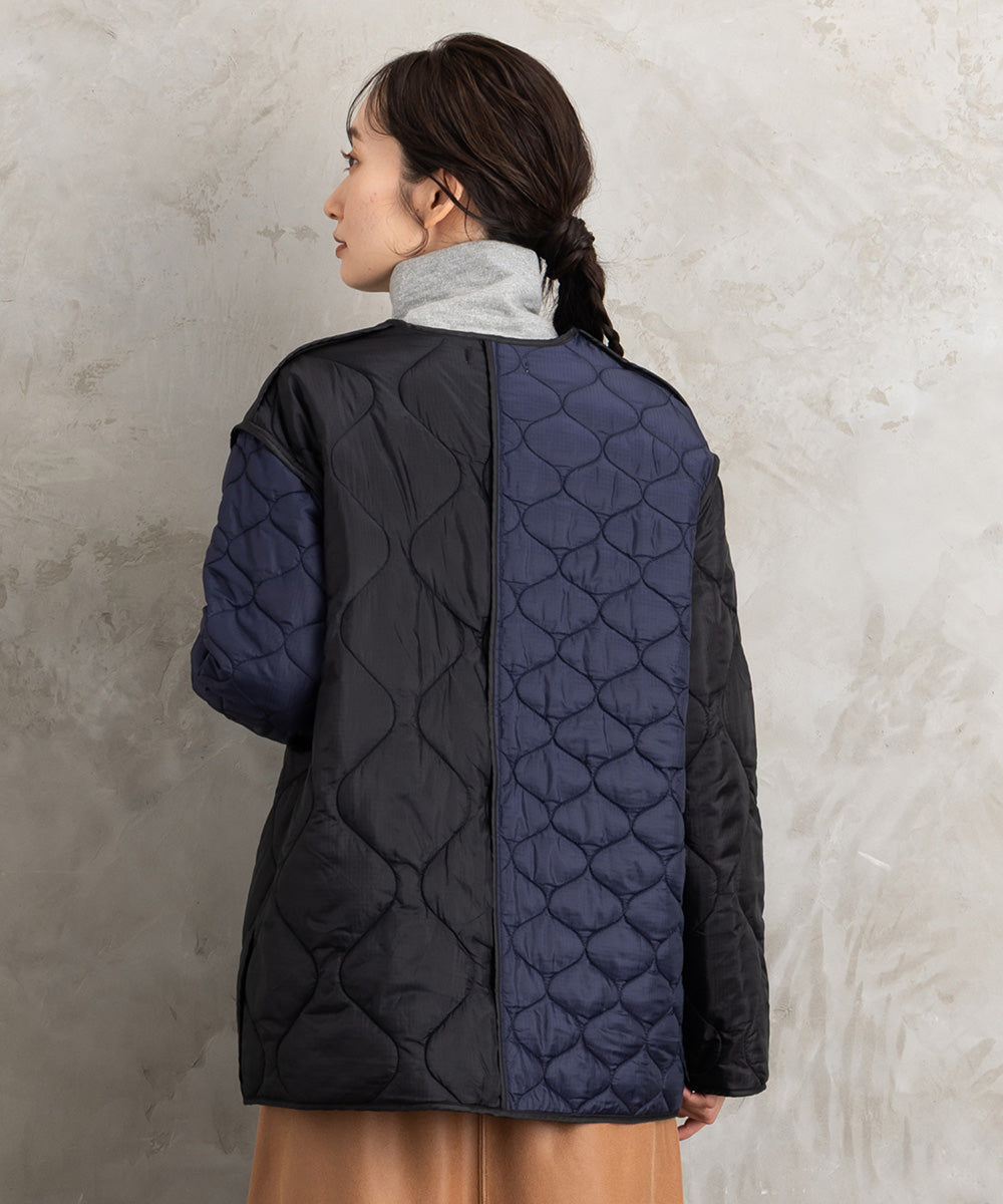 FONTLAB キルティングMIXブルゾン