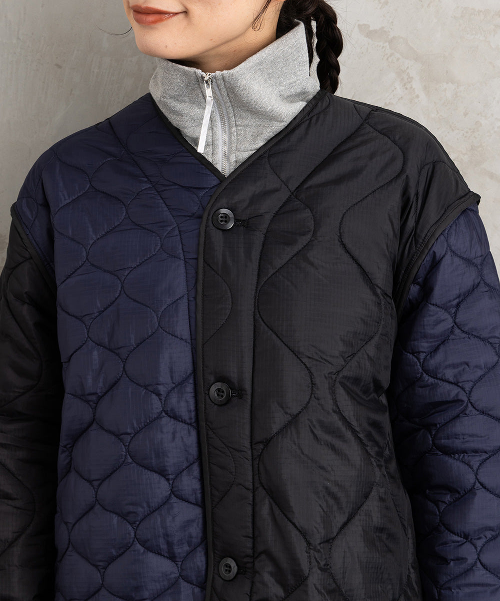 21号(6L～) FONTLAB キルティングMIXブルゾン