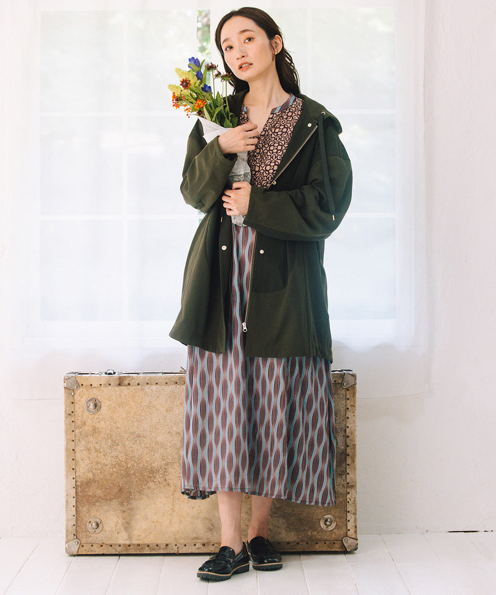 21号(6L～) FONTLAB 布帛コンビマウンテンパーカー