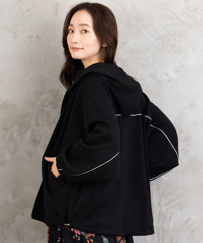 FONTLAB ラメパイピングダンボールドロストブルゾン