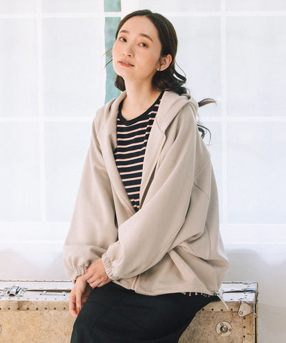 大きいサイズ レディース ラメパイピング ブルゾン アウター｜sabstreet my standard(サブストリートマイスタンダード)