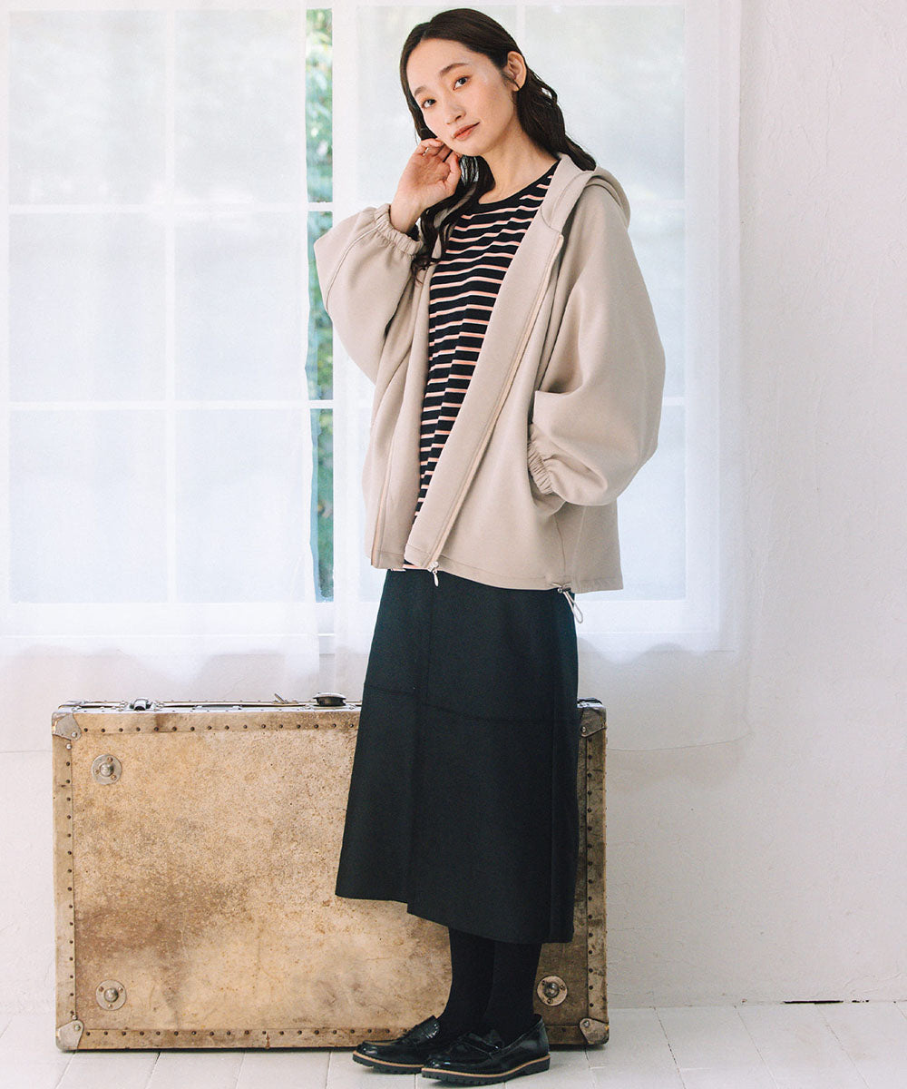 大きいサイズ レディース ラメパイピング ブルゾン アウター