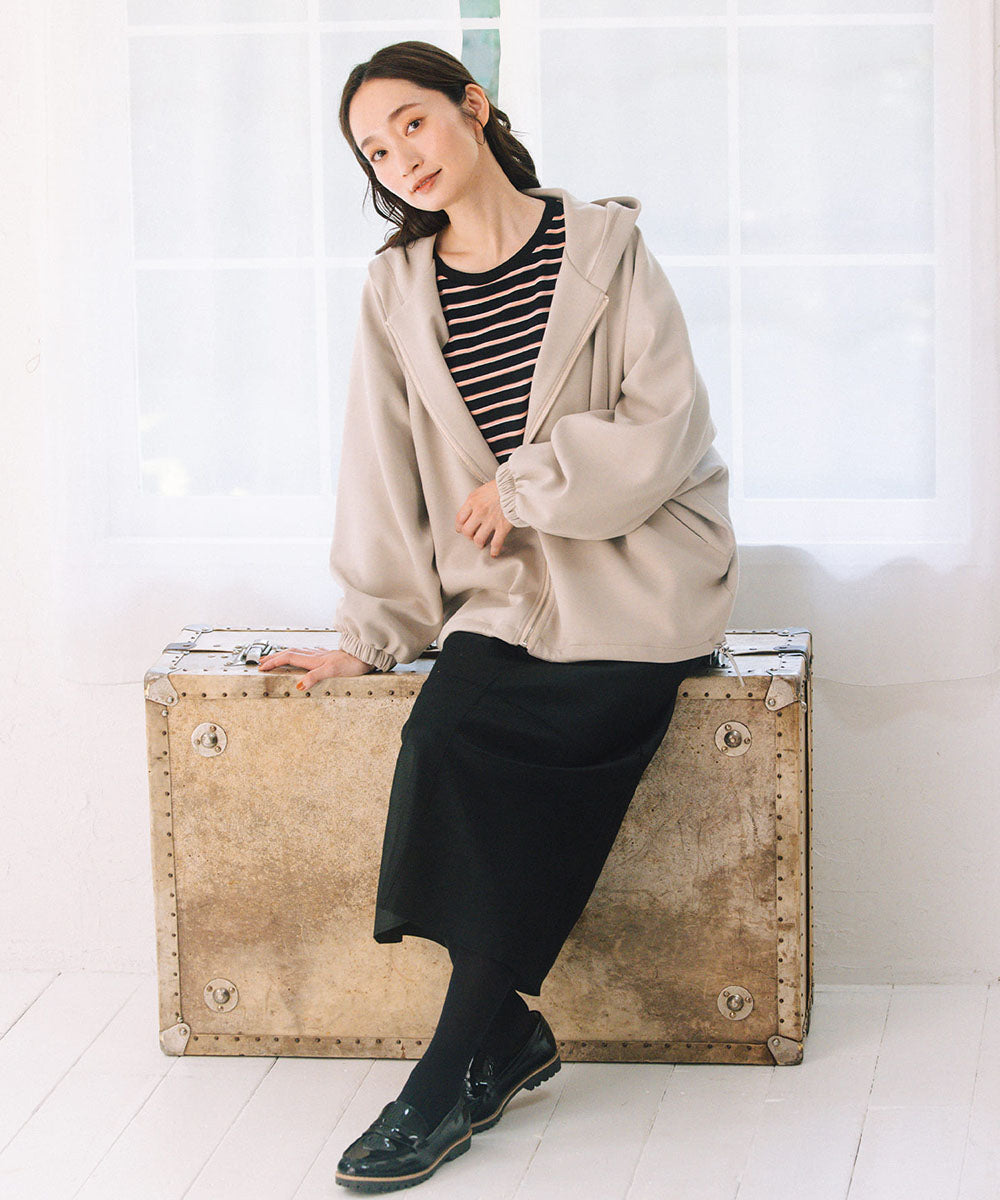 FONTLAB ラメパイピングダンボールドロストブルゾン