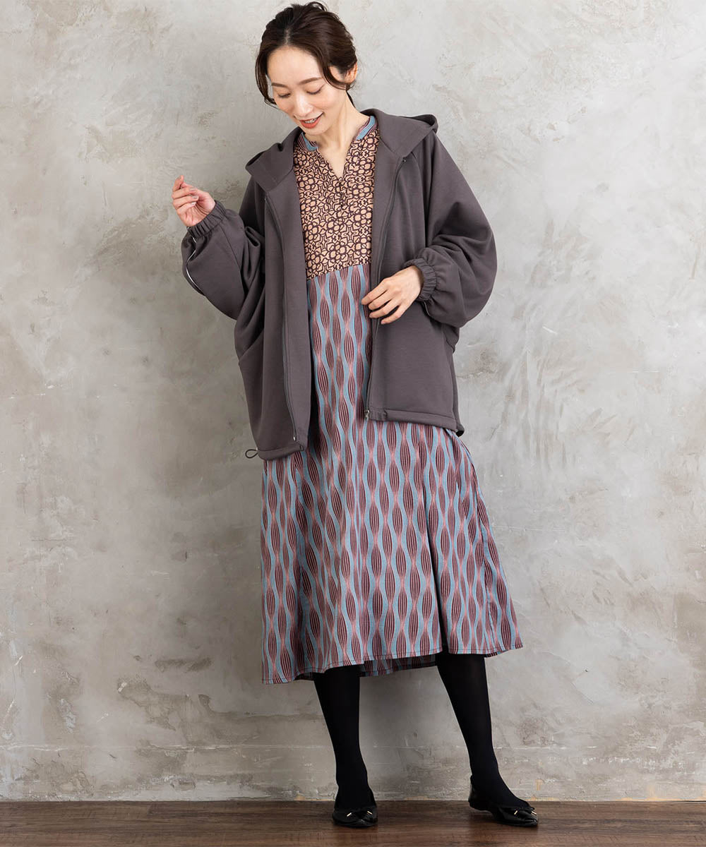 FONTLAB ラメパイピングダンボールドロストブルゾン