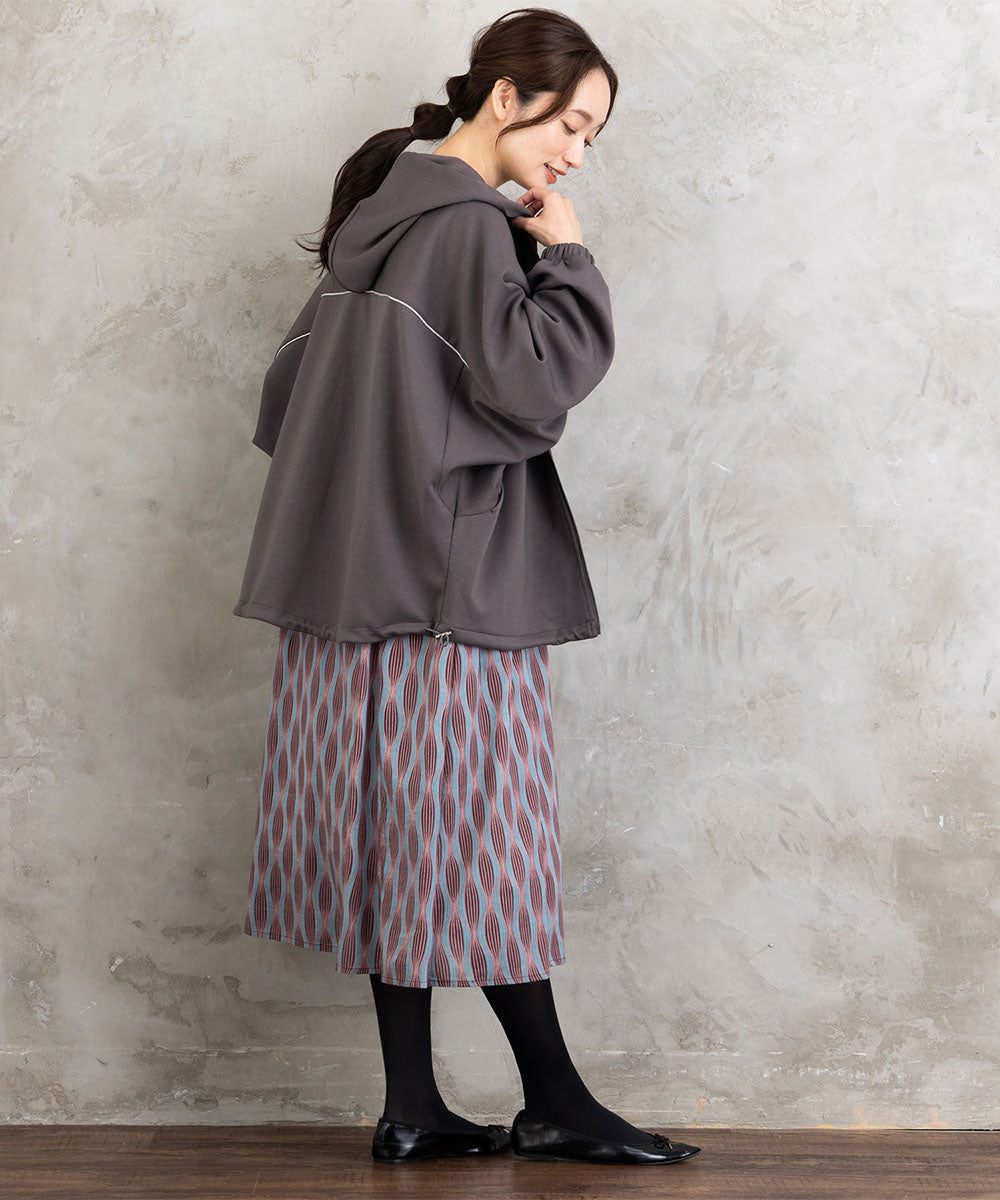 FONTLAB ラメパイピングダンボールドロストブルゾン