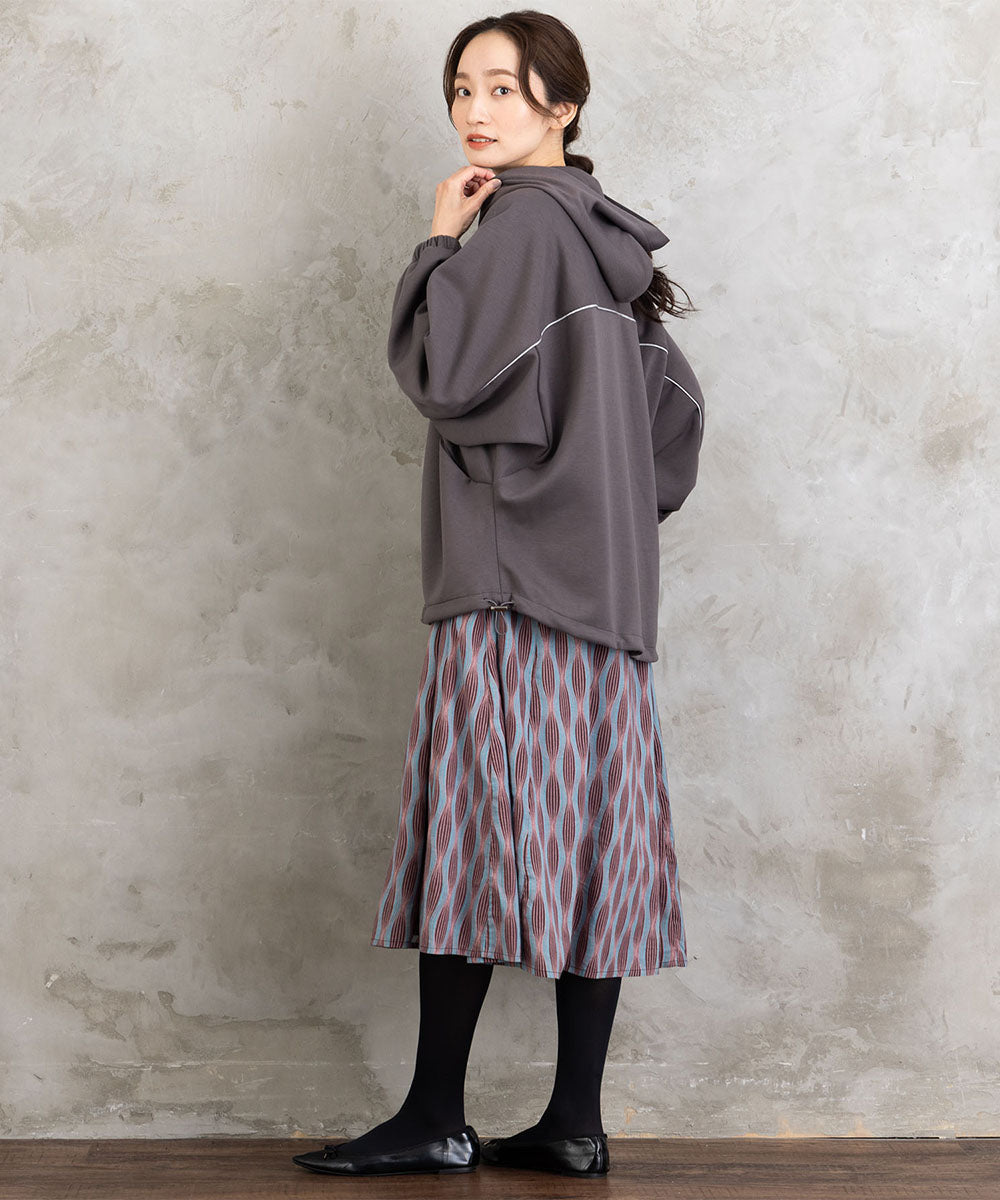 FONTLAB ラメパイピングダンボールドロストブルゾン