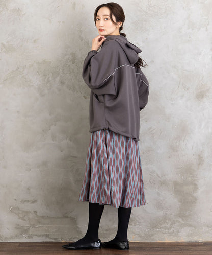 FONTLAB ラメパイピングダンボールドロストブルゾン