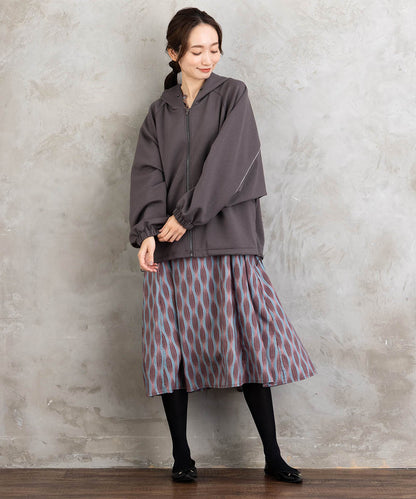 FONTLAB ラメパイピングダンボールドロストブルゾン