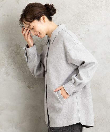 21号(6L～) FONTLAB ライトメルトンシャツジャケット