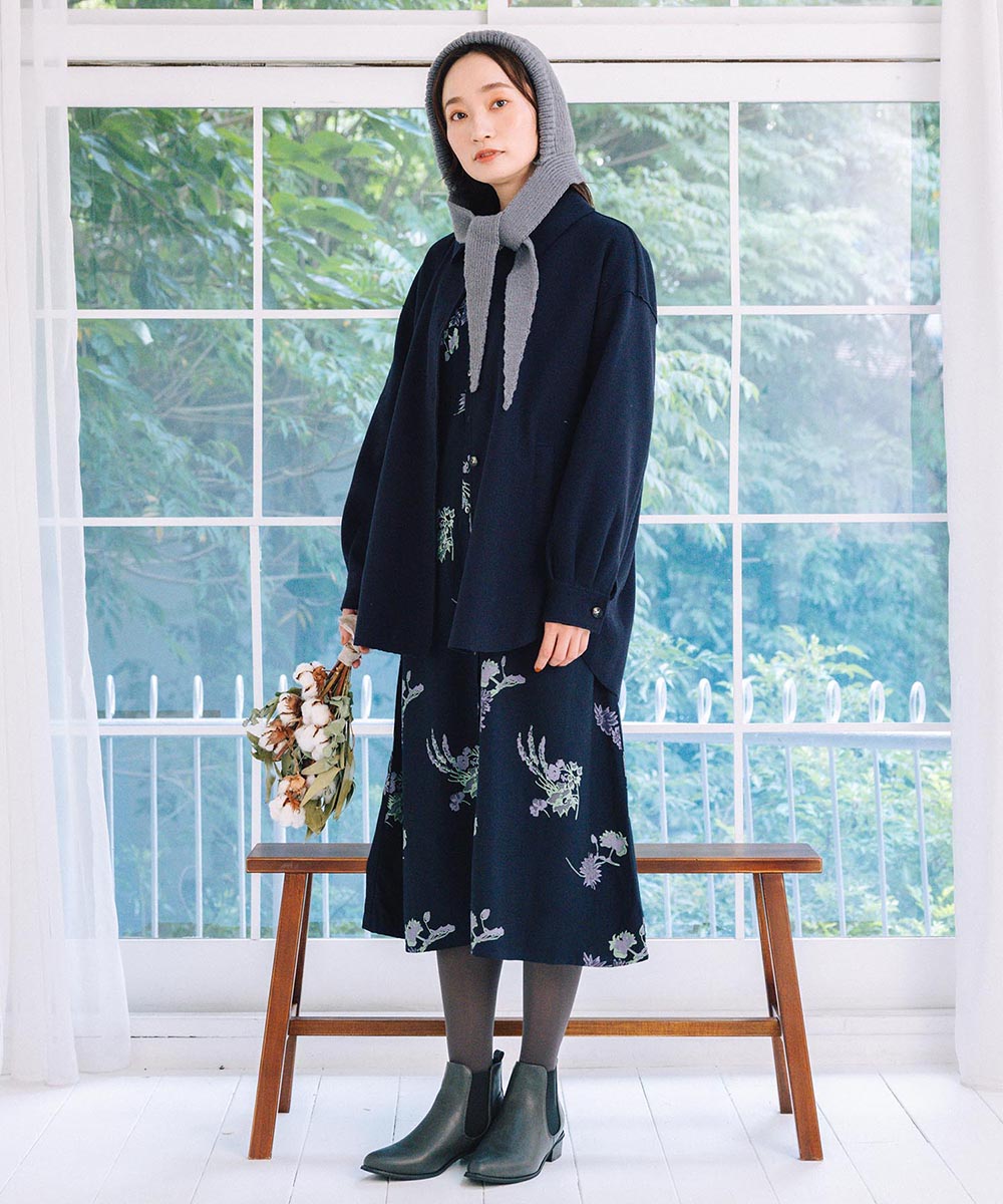 21号(6L～) FONTLAB ライトメルトンシャツジャケット