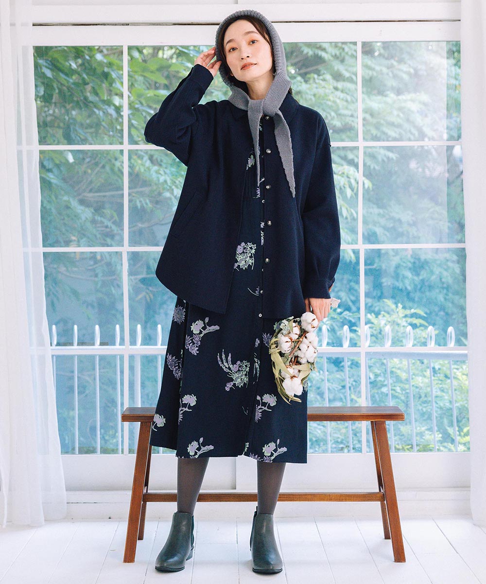 FONTLAB ライトメルトンシャツジャケット