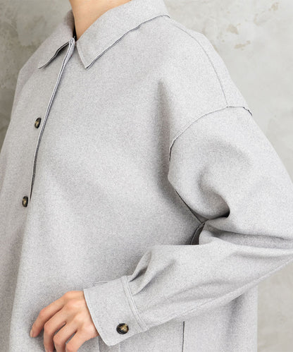 21号(6L～) FONTLAB ライトメルトンシャツジャケット