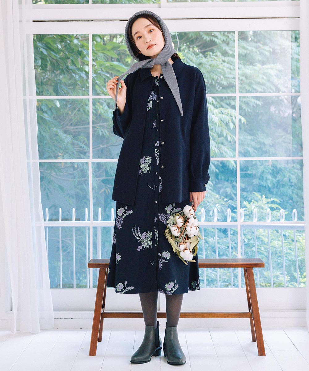 FONTLAB ライトメルトンシャツジャケット