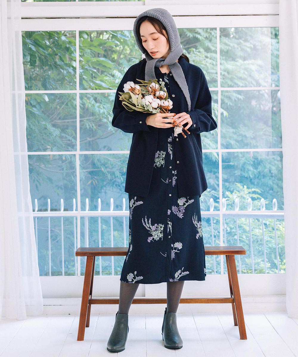 FONTLAB ライトメルトンシャツジャケット