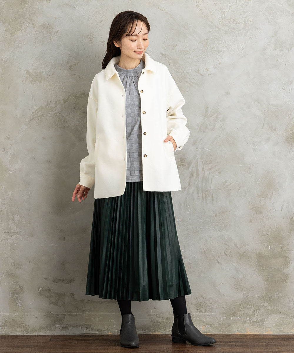 FONTLAB ライトメルトンシャツジャケット