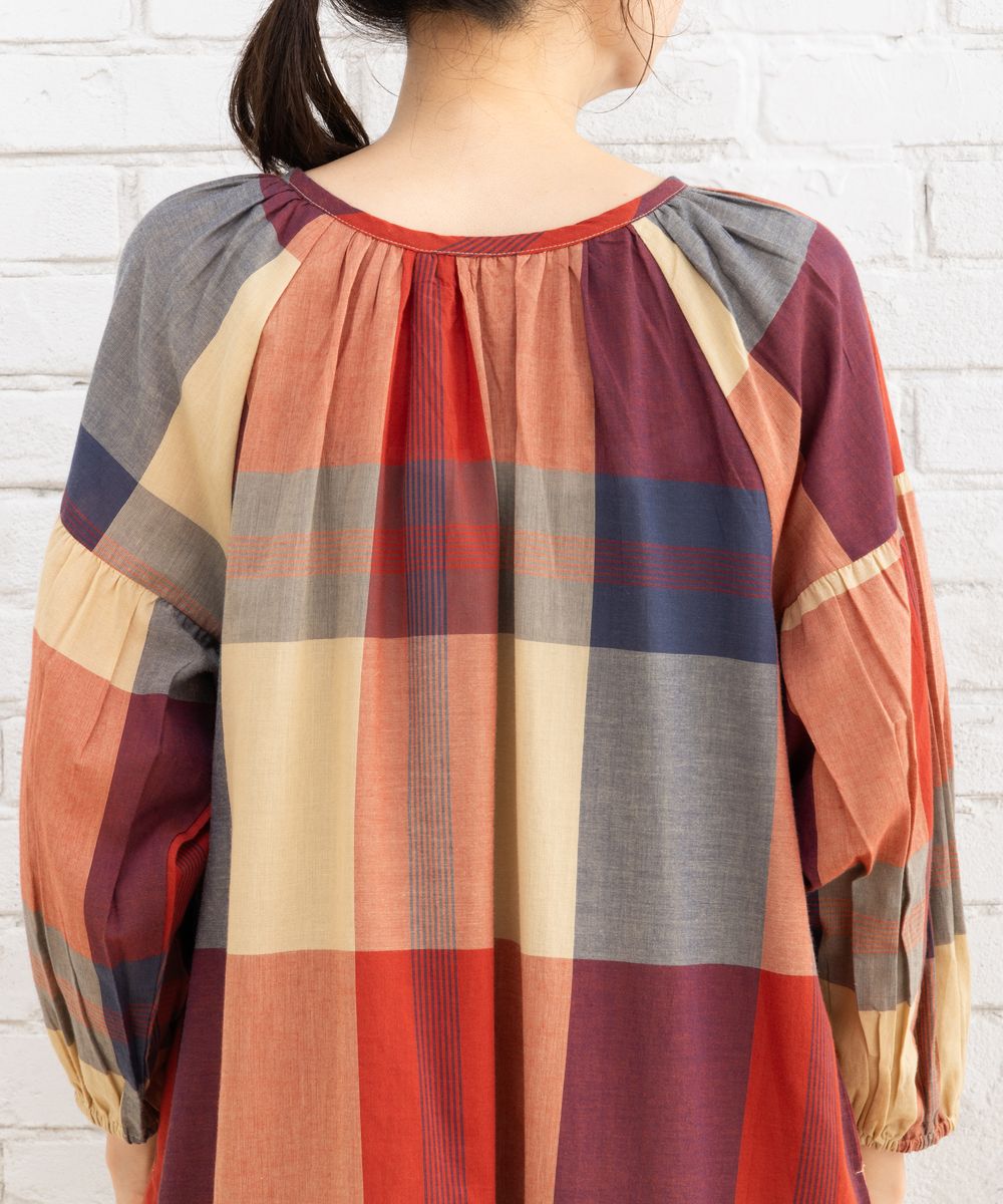 INDESIGN チェックオンチェック2wayワンピース