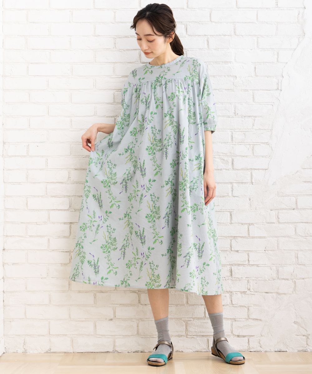 21号(6L～) ハーブプリントワンピース