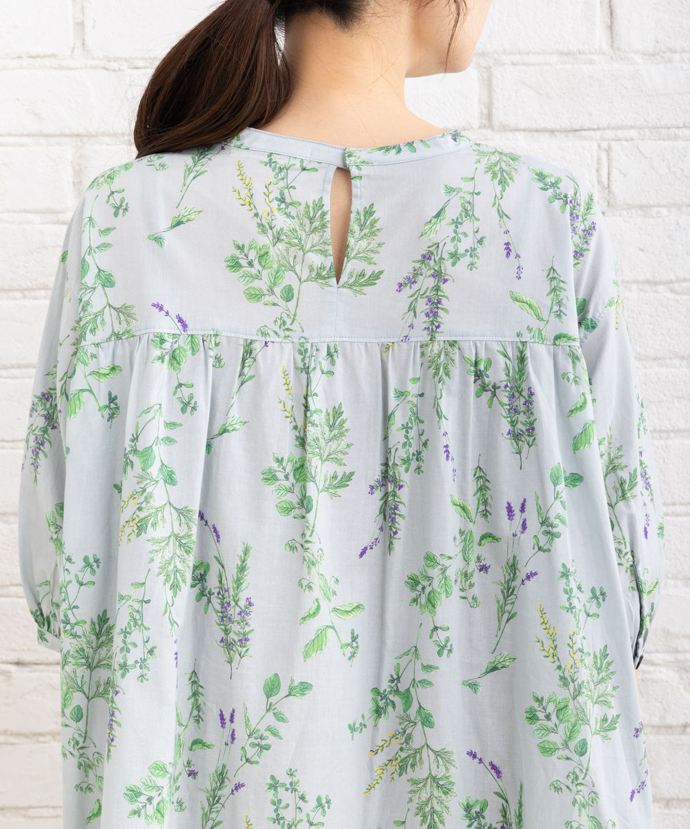 ハーブプリントワンピース