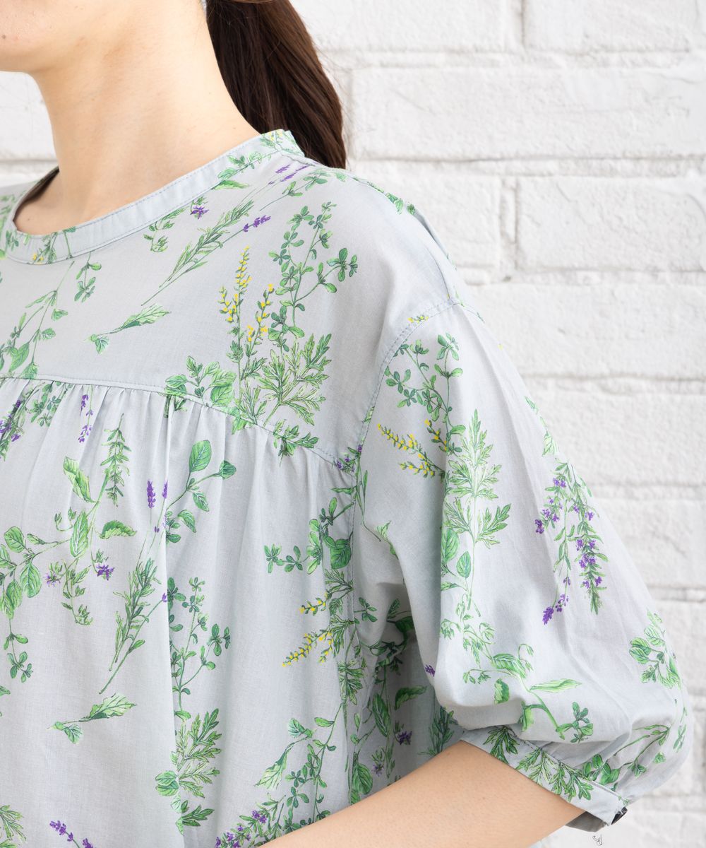 ハーブプリントワンピース